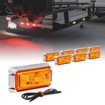 Trailer Marker Light ONLINE LED STORE 2,5 polegadas, LED âmbar, 8 unidades