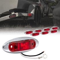 Trailer Marker Lights ONLINE LED STORE 2.5" Red Chrome IP67