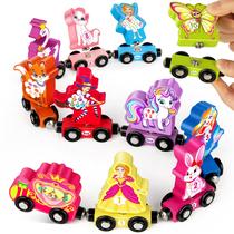 Train Set Hersort Wooden Number com Magnetic Unicorn Girls