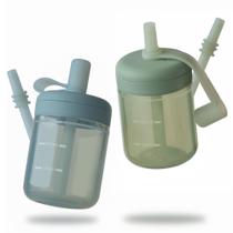 Training Cup Moonkie Silicone Straw 150 ml 6 meses+2 pacotes