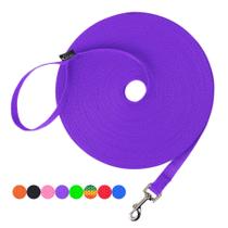 Training Leash Hi Kiss Dog Obedience Recall 15 pés a 100 pés roxa