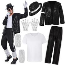 Traje BAURGHOP Dance Star para homens dos anos 80 e 90, roupas de palco pop