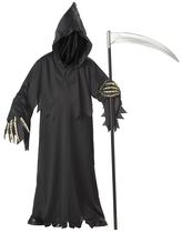 Traje California Costumes Grim Reaper Deluxe para meninos Traje California Costumes Grim Reaper Deluxe para meninos