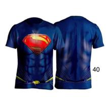 Traje camiseta super homem 3d - Caizah