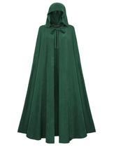 Traje: capa com capuz Scarlet Darkness, capa medieval, 130 cm