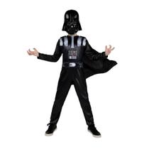 Traje Darth Vader Infantil Jazwares - Com Capa e Máscara Traje Darth Vader Infantil Jazwares - Com Capa e Máscara