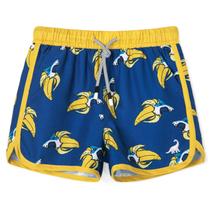 Traje de baño para niños SURF CUZ retro para niño de 10-12 años, diseño de plátanos y tiburones