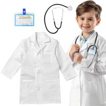Traje de casaco de laboratório Rio Rand Doctor para crianças de 3 a 12 anos