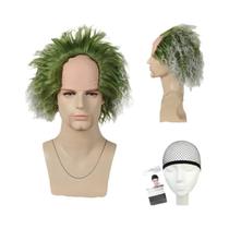 Traje de Cosplay de Besouro Masculino - Preto e Branco Listrado - Halloween