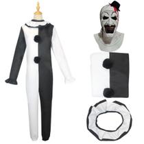 Traje de Cosplay de Coringa - Fantasia de Palhaço para Halloween e Carnaval (Masculino e Feminino)