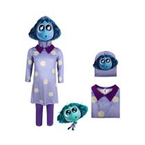 Traje de Cosplay de Halloween para Adultos e Crianças - Fantasia de Alegria, Raiva e Medo para Teatro