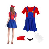 Traje de Cosplay Encanador Bros para Meninas - Fantasia Engraçada para Halloween e Carnaval