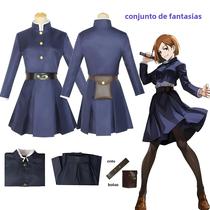 Traje de Cosplay Nobara Kugisaki Jujutsu Kaisen - Uniforme Anime para Mulheres e Meninas