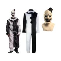 Traje de Cosplay Palhaço Terrifier 2 - Macacão para Halloween (Homens e Mulheres)