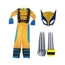Traje de Cosplay Wolverine para Crianças - Máscara e Macacão de Luxo para Halloween, Natal e Ano Novo Traje de Cosplay Wolverine para Crianças - Máscara e Macacão de Luxo para Halloween, Natal e Ano Novo