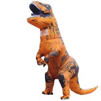 Traje de dinossauro inflável Piamif Adult T-Rex Brown