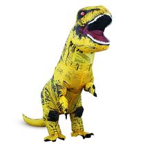 Traje de dinossauro inflável Piamif Adult T-Rex Yellow