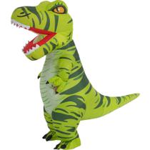 Traje de dinossauro RQUXMT inflável Trex para adultos de Halloween