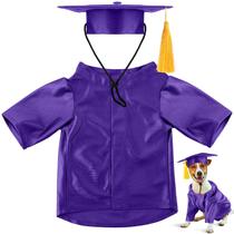 Traje de formatura para animais de estimação Bunnycool 2026 roxo lavável M
