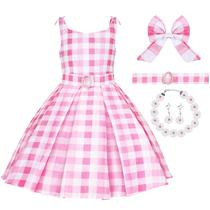 Traje de Halloween Spooktacular Creations rosa xadrez para meninas