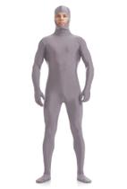 Traje de macacão ATHX Spandex Open Face Halloween Grey