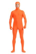 Traje de macacão ATHX Spandex Open Face Halloween Orange
