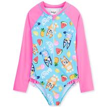 Traje de natação Bluey Girls Full Body Swimsuit 4-5 anos Traje de natação Bluey Girls Full Body Swimsuit 4-5 anos