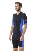 Traje de neopreno corto Hevto 2mm para hombre, surf y buceo, azul XS