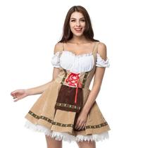 Traje de Oktoberfest para Casais - Fantasia de Bartender e Garçonete para Halloween e Carnaval Traje de Oktoberfest para Casais - Fantasia de Bartender e Garçonete para Halloween e Carnaval