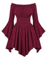 Traje de vinho de Halloween Scarlet Darkness Goth Witch Traje de vinho de Halloween Scarlet Darkness Goth Witch