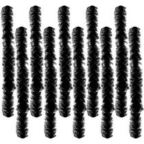 Traje feminino Feather Boas Gvhntk Black, 10 peças e 1,5 m
