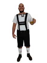 Traje Fritz Alemão Suspensório com camisa oktoberfest