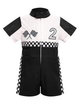 Traje IMEKIS Baby Race Car Driver de 2º aniversário, roupa 18-24M