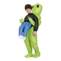 Traje inflável alienígena para meninos e meninas Halloween