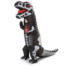 Traje inflável de dinossauro esqueleto para crianças ThinkMax Traje inflável de dinossauro esqueleto para crianças ThinkMax