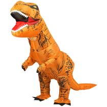 Traje inflável de T-Rex vizon para adultos e cosplay de Halloween