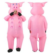 Traje inflável JASHKE Pig Costume Adulto (Pink Pig)