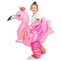 Traje inflável KOOY Flamingo Ride On Halloween Kids 7-10Y Traje inflável KOOY Flamingo Ride On Halloween Kids 7-10Y