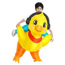 Traje inflável KOOY Ride On Duck Halloween Girl 4-6 anos Traje inflável KOOY Ride On Duck Halloween Girl 4-6 anos