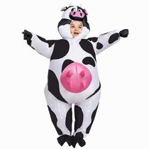 Traje inflável Spooktacular Creations Cow Kids 7-10 Yrs