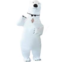 Traje inflável ZISUEX Polar Bear para Halloween adulto Traje inflável ZISUEX Polar Bear para Halloween adulto
