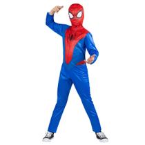 Traje Jazwares Spider-Man Official Youth com máscara removível Traje Jazwares Spider-Man Official Youth com máscara removível