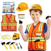 Traje Lesheng Space Construction Worker para meninos de 3 a 7 anos