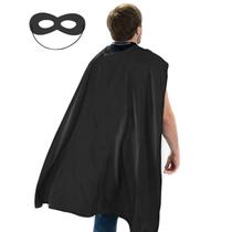 Traje Maklulu, capas e máscaras de super-heróis adultos, preto