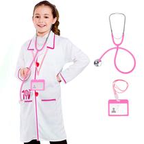 Traje médico ANPHILE Kids Lab Doctor Coat com estetoscópio