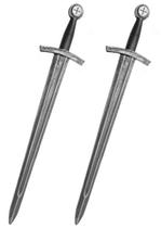 Traje medieval de plástico Toy Sword Crusader Knight 72 cm