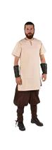 Traje medieval masculino túnica e calça