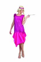 Traje RG Costume feminino Rag Time Flapper Fuchsia tamanho único