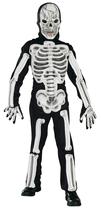 Traje Rubie's Skeleton Medium Child preto com máscara de EVA