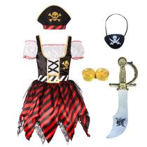 Traje Simplec Girl Pirate Princess Halloween 9-11 anos Traje Simplec Girl Pirate Princess Halloween 9-11 anos